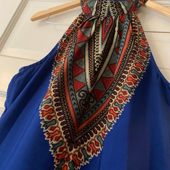 Band of Gypsies High Neck Scarf/Shift Dress SIZE M - Picture 10 of 13